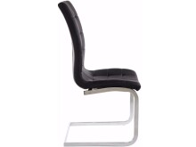 Freischwinger >Lyon< (2er-Set) in Schwarz - 52x101x54cm (BxHxT)