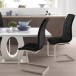 Freischwinger >Lyon< (2er-Set) in Schwarz - 52x101x54cm (BxHxT)