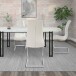 Freischwinger >Lyon< (2er-Set) in Weiß, Polyurethan - 52x101x54cm (BxHxT)