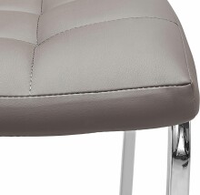4-Fußstuhl >Lienz< (2er-Set) in Braun, Polyurethan - 43x98x60cm (BxHxT)