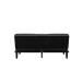 Schlafsofa >Manchester< 3-Sitzer-Schlafsofa aus PU-Kunstleder, Grau - 191x81x91 (BxHxT)