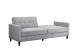 Schlafsofa >Hannover II< in Grau, Cord - 203x82x83cm (BxHxT)