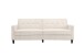 Schlafsofa >Hannover II< in Creme-Weiß, Cord - 203x82x83cm (BxHxT)