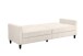 Schlafsofa >Hannover II< in Creme-Weiß, Cord - 203x82x83cm (BxHxT)