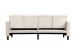 Schlafsofa >Hannover II< in Creme-Weiß, Cord - 203x82x83cm (BxHxT)