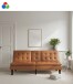 Schlafsofa >Manchester< Bezug braun, grau oder schwarz - 191x81x91 (BxHxT)