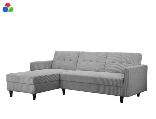 Schlafsofa >Hannover II< Bezug Cord in 3 Farben lieferbar- 213x82x153cm (BxHxT)