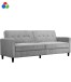 Schlafsofa >Hannover II< Bezug Cord in creme-weiss oder grau - 203x82x83cm (BxHxT)
