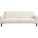 Schlafsofa >Aarhus< in Creme, Cord - 213x81x86cm (BxHxT)