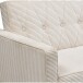 Schlafsofa >Aarhus< in Creme, Cord - 213x81x86cm (BxHxT)