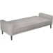 Schlafsofa >Aarhus< in Hellgrau, Stoff - 213x81x86cm (BxHxT)