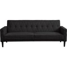 Schlafsofa >Aarhus< in Anthrazit, Cord - 213x81x86cm (BxHxT)