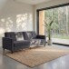 Schlafsofa >Hannover< in Anthrazit, Samt - 203x82x83cm (BxHxT)
