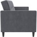 Schlafsofa >Hannover< in Anthrazit, Samt - 203x82x83cm (BxHxT)