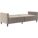 Schlafsofa >Hannover< in Taupe, Samt - 203x82x83cm (BxHxT)