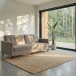 Schlafsofa >Hannover< in Taupe, Samt - 203x82x83cm (BxHxT)