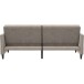 Schlafsofa >Hannover< in Taupe, Samt - 203x82x83cm (BxHxT)