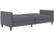 Schlafsofa >Hannover< in Leinenoptik Grau - 203x82x83 (BxHxT)