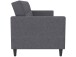 Schlafsofa >Hannover< in Leinenoptik Grau - 203x82x83 (BxHxT)