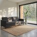 Schlafsofa >Hannover<i n Leinenoptik, Anthrazit - 203x82x83 (BxHxT)