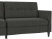 Schlafsofa >Hannover<i n Leinenoptik, Anthrazit - 203x82x83 (BxHxT)