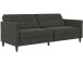 Schlafsofa >Hannover<i n Leinenoptik, Anthrazit - 203x82x83 (BxHxT)