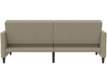 Schlafsofa >Hannover< in Leinenoptik, Cappuccino - 203x82x83 (BxHxT)