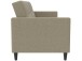 Schlafsofa >Hannover< in Leinenoptik, Cappuccino - 203x82x83 (BxHxT)