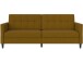 Schlafsofa >Hannover< Bezug Leinen, Curry - 203x82x83 (BxHxT)