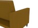 Schlafsofa >Hannover< Bezug Leinen, Curry - 203x82x83 (BxHxT)