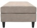 Hocker >Hannover< mit Stauraum, in Taupe, Samt - 130x43x69cm (BxHxT)
