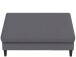 Hocker >Hannover< mit Stauraum, aus Leinen Grau - 130x43x69 (BxHxT)