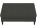 Hocker >Hannover< mit Stauraum, Bezug Leinen in Anthrazit - 130x43x69 (BxHxT)
