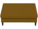 Hocker >Hannover< mit Stauraum, Bezug Leinen, Curry - 130x43x69 (BxHxT)