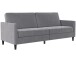 Schlafsofa >Palermo< in Grau, Samt - 207x86x86cm (BxHxT)