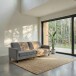 Schlafsofa >Palermo< in Grau, Samt - 207x86x86cm (BxHxT)