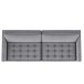Schlafsofa >Palermo< in Grau, Samt - 207x86x86cm (BxHxT)
