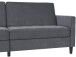 Schlafsofa >Palermo< in Anthrazit, Samt - 207x86x86cm (BxHxT)