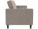 Schlafsofa >Palermo< in Taupe, Samt - 207x86x86cm (BxHxT)