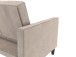 Schlafsofa >Palermo< in Taupe, Samt - 207x86x86cm (BxHxT)