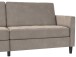 Schlafsofa >Palermo< in Taupe, Samt - 207x86x86cm (BxHxT)