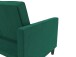 Schlafsofa >Palermo< in Dunkelgrün, Samt - 207x86x86cm (BxHxT)