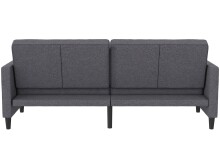 Schlafsofa >Palermo< Leinenoptik Grau - 207x86x86 (BxHxT)