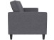 Schlafsofa >Palermo< Leinenoptik Grau - 207x86x86 (BxHxT)