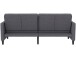 Schlafsofa >Palermo< Leinenoptik Grau - 207x86x86 (BxHxT)