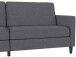 Schlafsofa >Palermo< Leinenoptik Grau - 207x86x86 (BxHxT)
