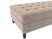Hocker >Palermo< mit Stauraum, Farbe beige, Samt - 130x43x69cm (BxHxT)