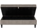 Hocker >Palermo< mit Stauraum, Farbe beige, Samt - 130x43x69cm (BxHxT)