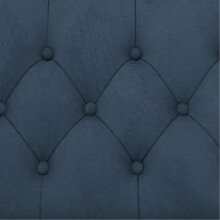 Loungesessel >Firenze< Relaxfunktion, Samt blau - 111x83x87cm (BxHxT)
