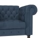 Loungesessel >Firenze< Relaxfunktion, Samt blau - 111x83x87cm (BxHxT)